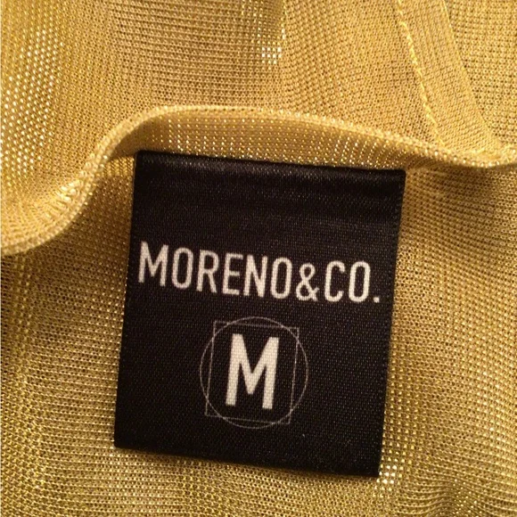 NEW! MORENO & CO Gold Sarong Pareo Wrap Stole Shawl - One Size - Picture 4 of 5